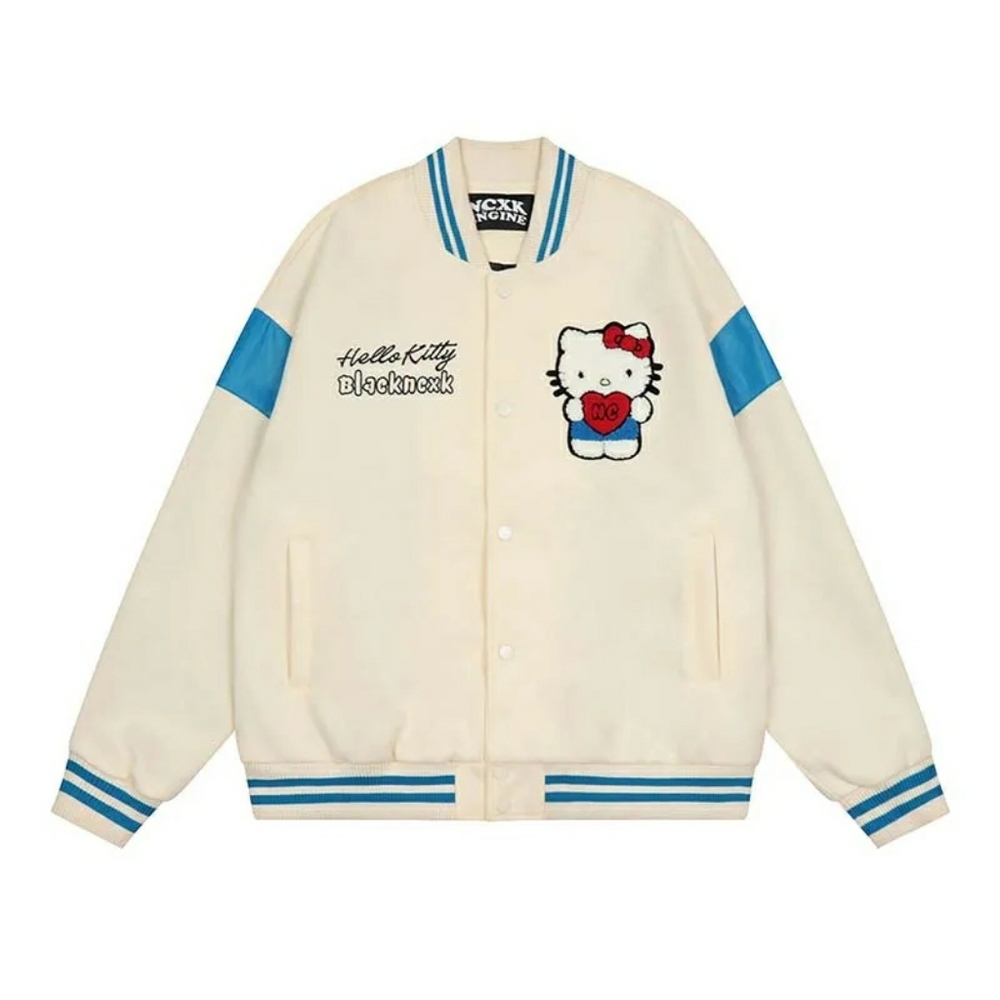 Kawaii sanrio hello kitty bomer base ball jacket